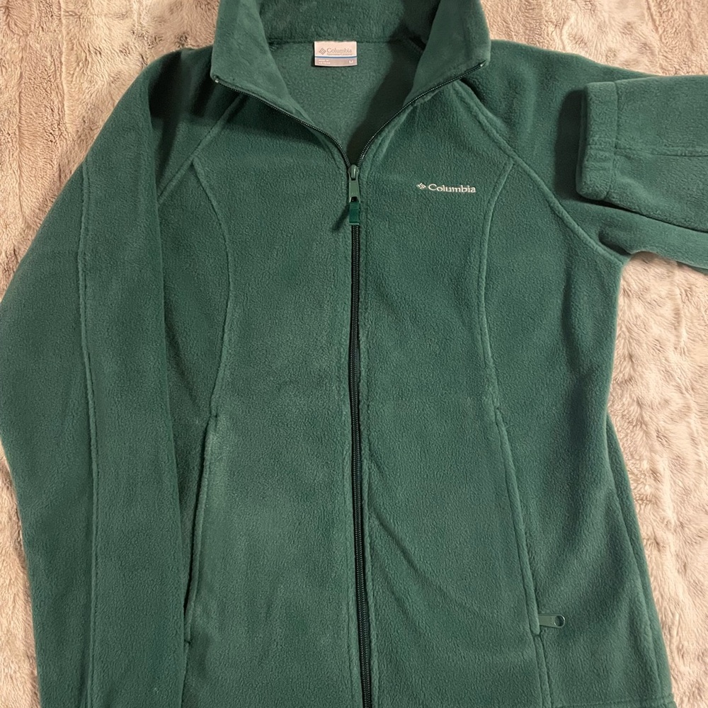 Columbia Forest Green Fleece Jacket